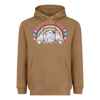 Toasted Coconut Happy easter bunny tails Heavyweight Hoodie - RanaPortraitStore