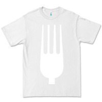 White kitchen utensil fork simple easy halloween party costume long sleeve t Premium Tee - baoMotion