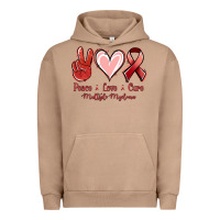 Pigment Burro Peace Love Cure Multiple Myeloma Cancer Urban Hoodie - Jasminsmagicworld