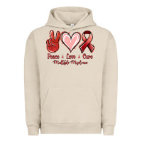 Pigment French Oak Peace Love Cure Multiple Myeloma Cancer Urban Hoodie - Jasminsmagicworld