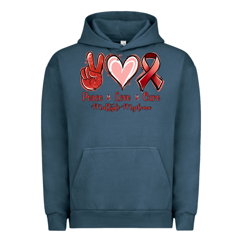 Peace Love Cure Multiple Myeloma Cancer Urban Hoodie by Jasminsmagicworld | Teevron