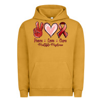 Pigment Peanut Butter Peace Love Cure Multiple Myeloma Cancer Urban Hoodie - Jasminsmagicworld