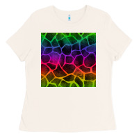 Bone colorful giraffe seamless pattern Ladies Tee - BundleAndBundleShop
