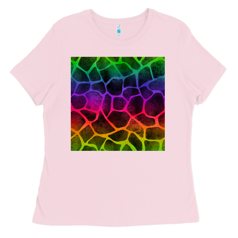 Colorful Giraffe Seamless Pattern Ladies Tee by BundleAndBundleShop | Teevron