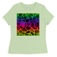 Matcha colorful giraffe seamless pattern Ladies Tee - BundleAndBundleShop