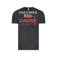 Vintage Black Vaccines Cause Adults Vintage Tee - Bettercallsaul