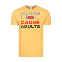 Vintage Mustard Vaccines Cause Adults Vintage Tee - Bettercallsaul