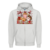 Take Me Out To The Ball Game Baseball Zipper Hoodie | Teevron