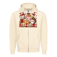 Sandshell take me out to the ball game baseball Zipper Hoodie - Jasminsmagicworld
