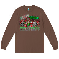 Chestnut merry christmas  truck Long Sleeve Tee - CowhideDigitalArt