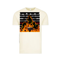 Vintage Arctic american firefighters seamless pattern Vintage Tee - BundleAndBundleShop