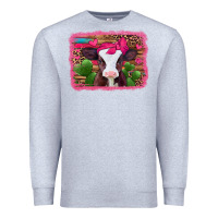 Heather Grey valentines day baby calf Premium Sweatshirt - Jasminsmagicworld