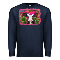 Navy valentines day baby calf Premium Sweatshirt - Jasminsmagicworld