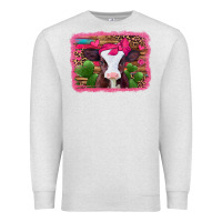Oatmeal Heather valentines day baby calf Premium Sweatshirt - Jasminsmagicworld