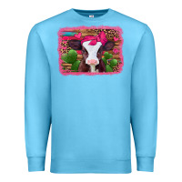 Ocean Blue valentines day baby calf Premium Sweatshirt - Jasminsmagicworld