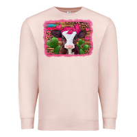 Pale Pink valentines day baby calf Premium Sweatshirt - Jasminsmagicworld