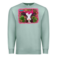 Seafoam valentines day baby calf Premium Sweatshirt - Jasminsmagicworld
