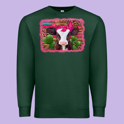 Valentines Day Baby Calf Premium Sweatshirt Designed By Jasminsmagicworld