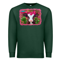 Sports Green valentines day baby calf Premium Sweatshirt - Jasminsmagicworld