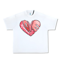 White heart shaped love valentine's day Urban Heavy Tee - LillyAllenDesigns