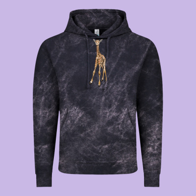 Baby Giraffe Vintage Hoodie Designed By Lillyallendesigns