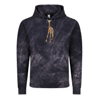 Cloud Black baby giraffe Vintage Hoodie - LillyAllenDesigns