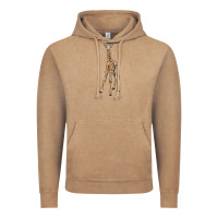 Vintage Coffee baby giraffe Vintage Hoodie - LillyAllenDesigns