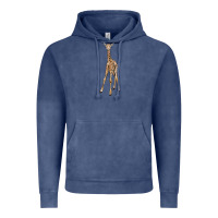 Vintage Denim baby giraffe Vintage Hoodie - LillyAllenDesigns