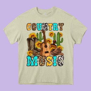 Country Music Western Olivia Heavy Core Tee Designed By Oliviacreatesart