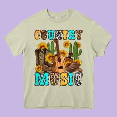 Country Music Western Olivia Heavy Core Tee Designed By Oliviacreatesart
