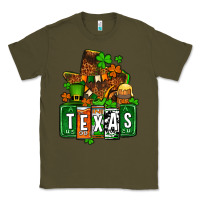Army Green St. Patrick's Texas map Classic Tee - OliviaCreatesArt