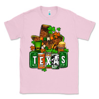 Bubblegum Pink St. Patrick's Texas map Classic Tee - OliviaCreatesArt