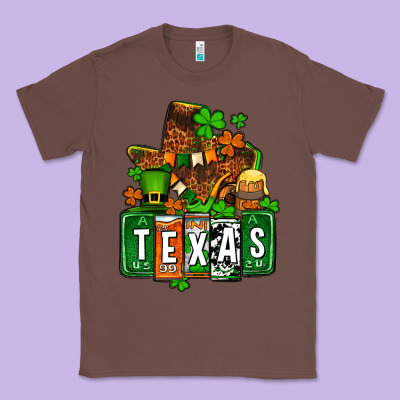 St. Patrick's Texas Map Classic Tee Designed By Oliviacreatesart