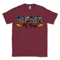 Burgundy western mama of boys Classic Tee - Artiststas
