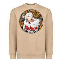 Mushroom believe Santa Claus Christmas Heavyweight Sweatshirt - Jasminsmagicworld