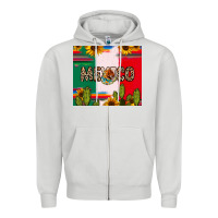 Dove Grey Mexico Zipper Hoodie - RanaPortraitStore