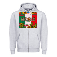Heather Grey Mexico Zipper Hoodie - RanaPortraitStore