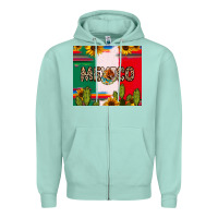Seafoam Mexico Zipper Hoodie - RanaPortraitStore