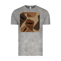 Cloud Rock melanin raised fist seamless pattern Vintage Tee - BundleAndBundleShop