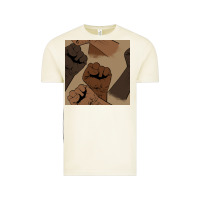 Vintage Arctic melanin raised fist seamless pattern Vintage Tee - BundleAndBundleShop