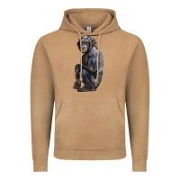 Vintage Camel Chimpanzee Illustrations Vintage Hoodie - LillyAllenDesigns