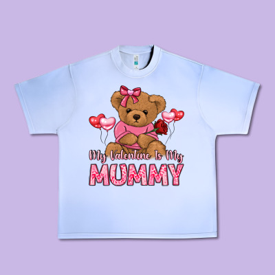My Valentine Is My Mummy Urban Heavy Tee Designed By Lillyallendesigns