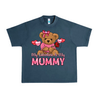 Midnight Navy my valentine is my mummy Urban Heavy Tee - LillyAllenDesigns