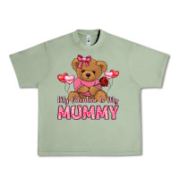 Oil Green my valentine is my mummy Urban Heavy Tee - LillyAllenDesigns