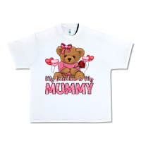 White my valentine is my mummy Urban Heavy Tee - LillyAllenDesigns