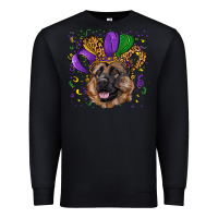 Black Mardi gras hat german shepherd Premium Sweatshirt - RanaPortraitStore