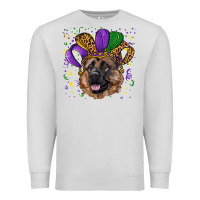 Dove Grey Mardi gras hat german shepherd Premium Sweatshirt - RanaPortraitStore