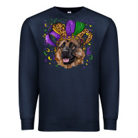 Navy Mardi gras hat german shepherd Premium Sweatshirt - RanaPortraitStore