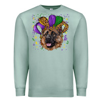 Seafoam Mardi gras hat german shepherd Premium Sweatshirt - RanaPortraitStore