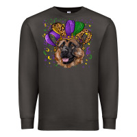 Smoke Mardi gras hat german shepherd Premium Sweatshirt - RanaPortraitStore